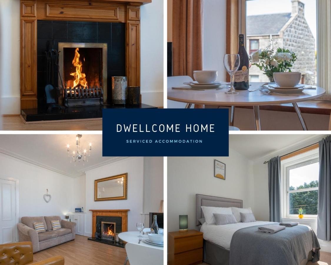 Dwellcome Home Ltd 1 Bed Apt, Half Mile To Union Street Yet Quiet, Free Parking, Fast Wifi, Ideal For Long Term Contractor, Etc Stays, Fully Equipped Kitchen, Regular Housekeeping Option - See Our Site For Assurance أبردين المظهر الخارجي الصورة